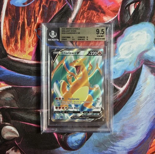 2022 Sword & Shield Brilliant Stars Charizard V UR 153/172 BGS 9.5