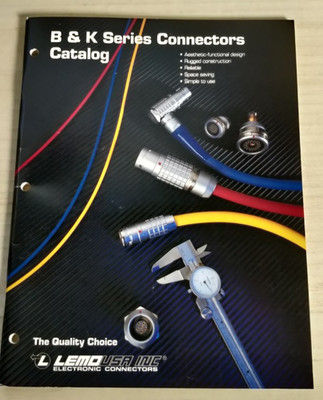 1988 LEMO USA Inc B & K Series Connectors Catalog   C1