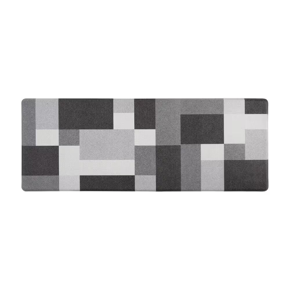 Gray 18x47 Modern Anti-Fatigue Standing Mat with Box Design
