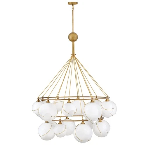 Hinkley Lighting 30308 Skye 18 Light 53"W Chandelier - Brass - Picture 3 of 9