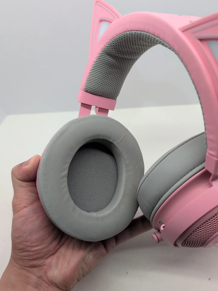Razer Kraken RGB USB Gaming Headset Kitty Edition Tested Working #5 - Image 4 of 4