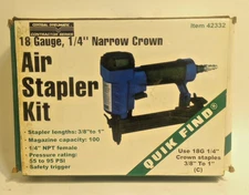 Central Pneumatic Air Stapler Kit Model 42332 with Box