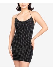 B DARLIN Womens Short Dress Black Fitted Pullover Styling Juniors M