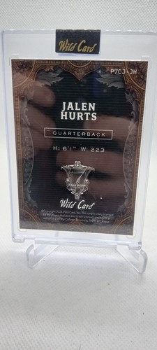 Jalen Hurts Wild Card 7 Karten Stud Black Gold Lazer Prizm 1/1 🔥🔥🔥 - Bild 2 von 2
