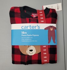 Carter's 18 Month Fleece Footie Pajamas CBD130019-SS1