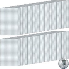 Self-Adhesive Disco Mirror Mosaic Tiles 28800pcs 5x5mm DIY Craft Silver