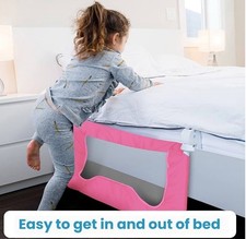 Baby bedrail pink 35.5" x 19.5"