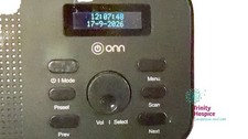 Onn Mini DAB Radio Black Portable FM Tuner Compact Bedside