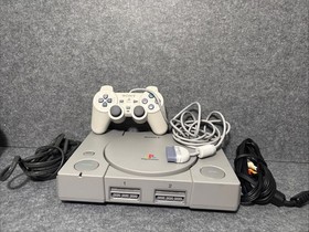 Sony PS1 PlayStation 1 SCPH-9001 Gaming Console Bundle W/Controller Cords Tested