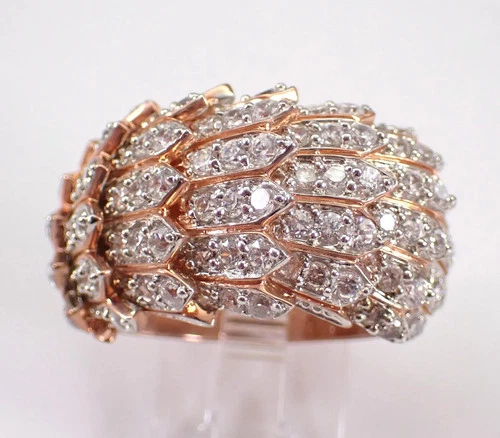 Men's Wedding Band Ring 3.00Ctw Round Cut Real Moissanite 14K Rose Gold Plated