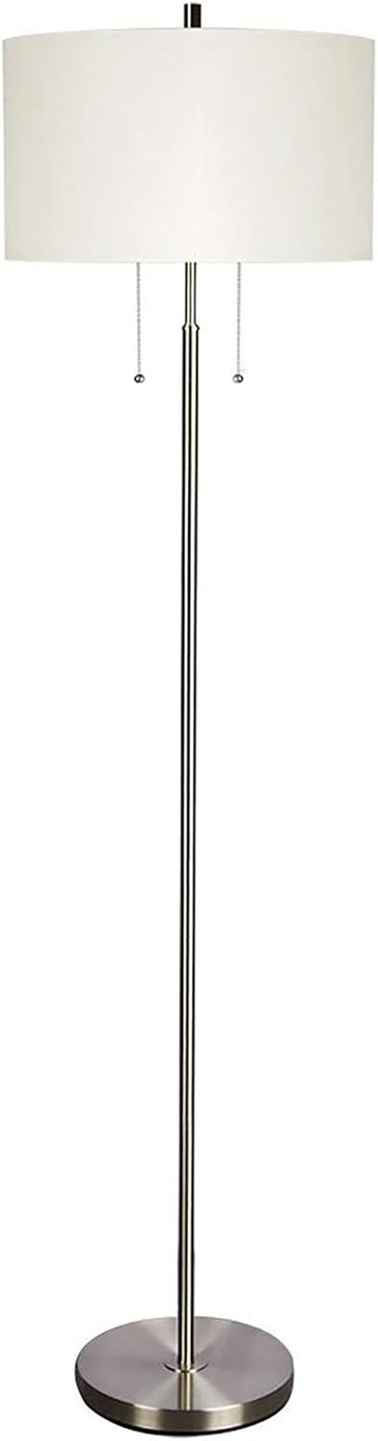 Modern 2-Light Floor Lamp, Tall Standing Lamp with 2 Bulb Socket for Living Room