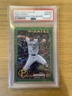 2024 Topps Update Series Paul Skenes RC Green Crackle Foilboard 466/499 PSA 10