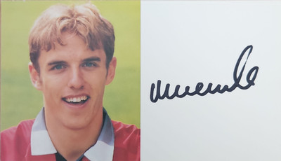   Phil Neville   Autogrammkarte Manchester United 1996/1997