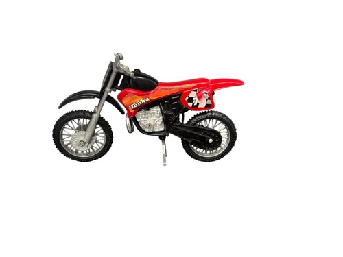 Red Vintage Tonka Toy Dirt Bike Motorcycle 1980s