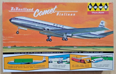 18-51212 HAWK 1:144 Scale de HAVILLAND DH.106 COMET Plastic Model Kit