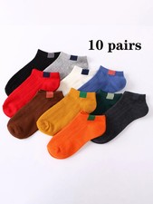 5Pairs kids Low Socks Set With Pattern Fashionable boy girl Casual Versatile