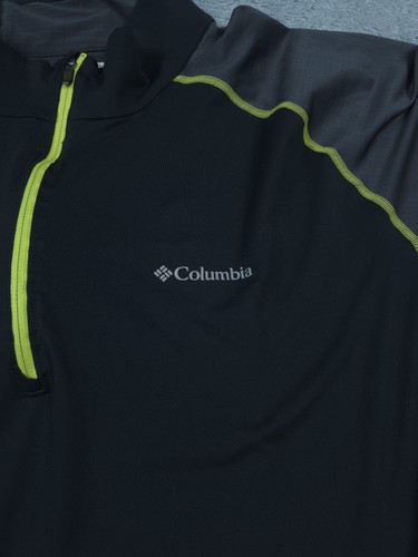 Columbia Omni-Freeze Omni-Wick EVAP Shirt Mens XL Black Gray Long Sleeve Running - Picture 2 of 9
