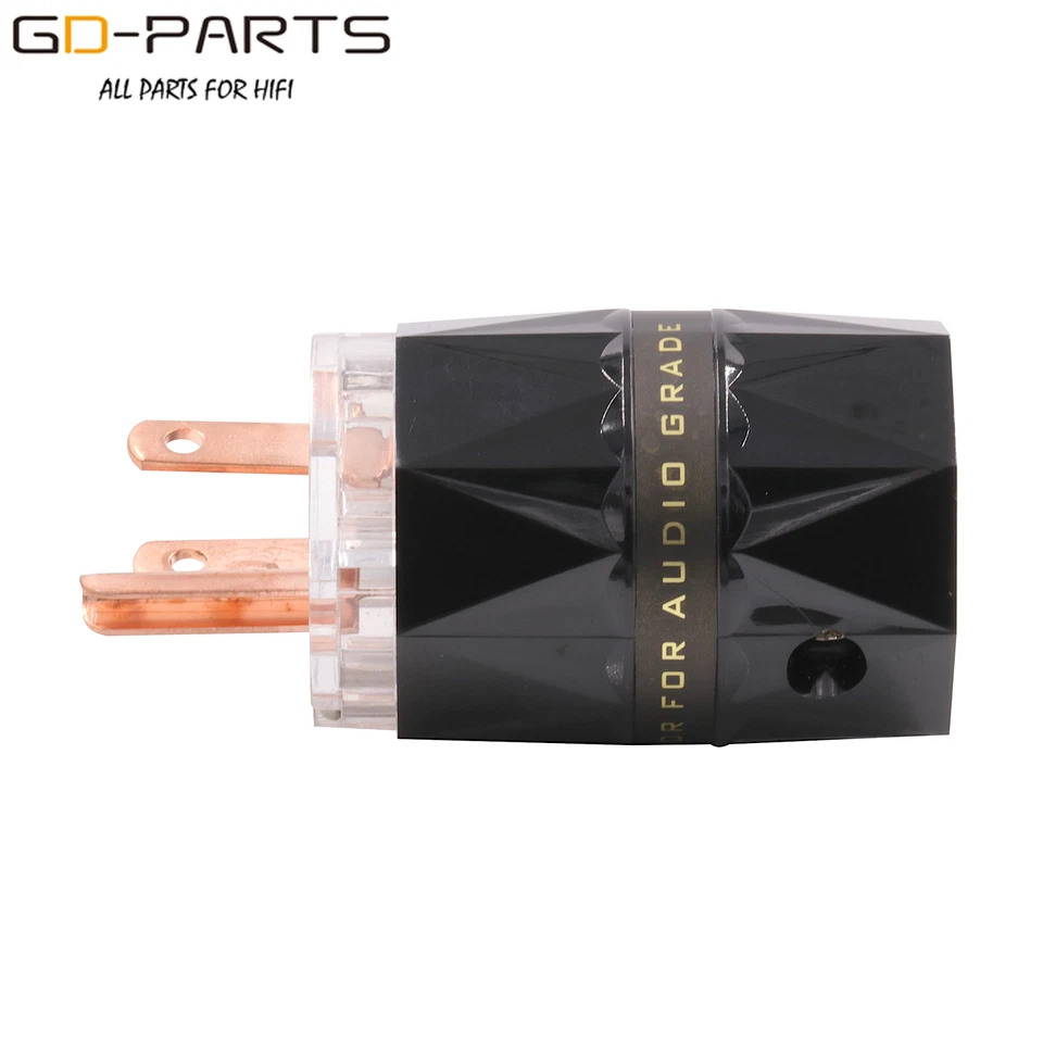 Viborg Pure Copper US Mains AC Power Plug Connector AC125V 15A 250V 10A Hifi DIY - Image 3 of 4