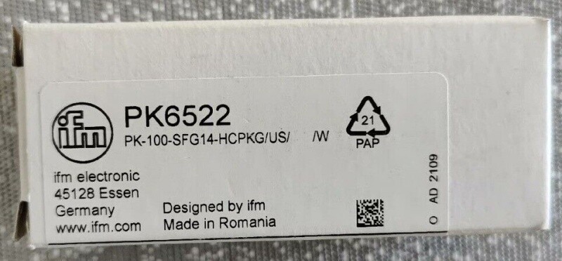 IFM PK6522 pressure sensor NEW Free Shipping | eBay