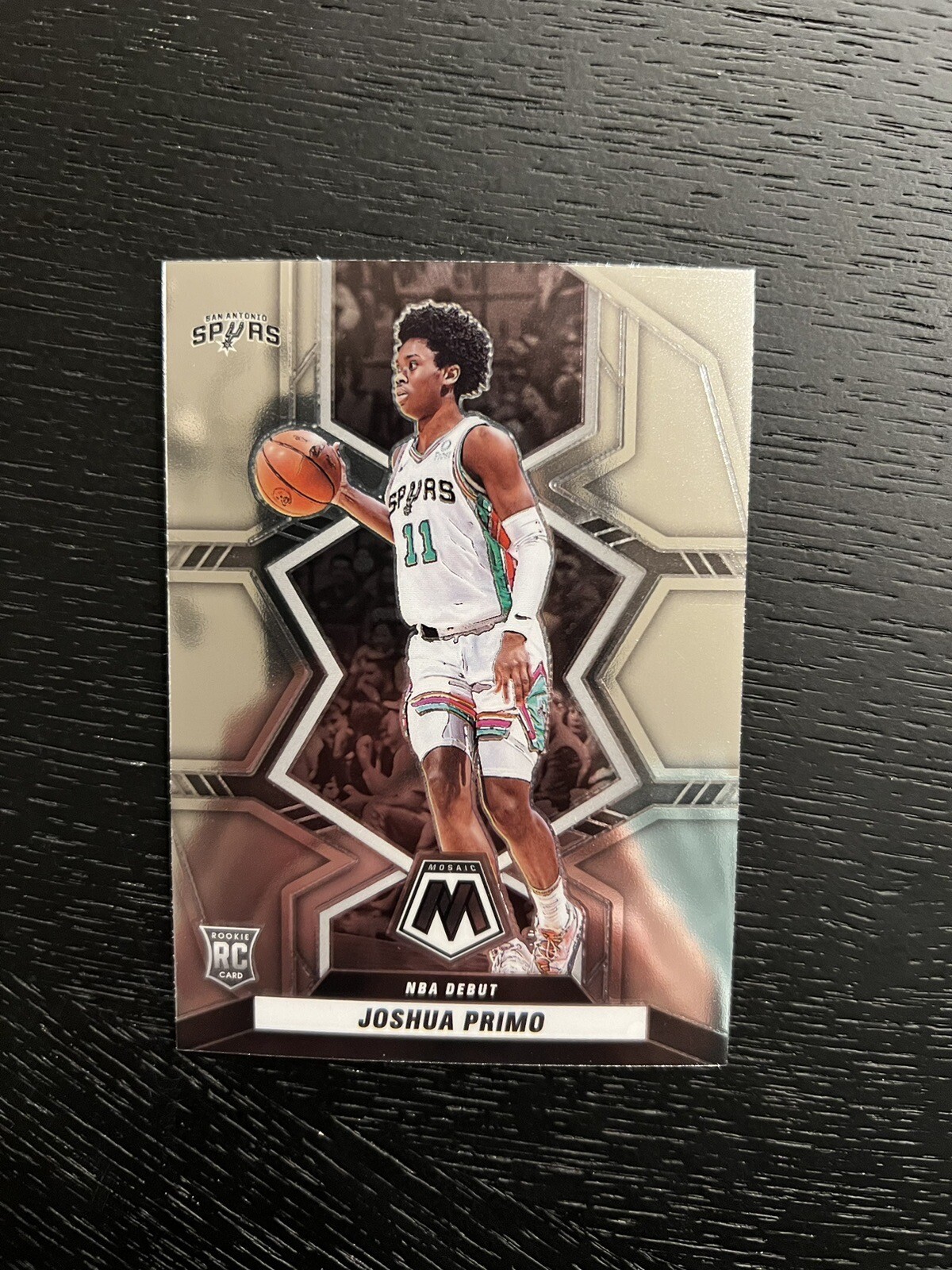 2021-22 Panini Mosaic Base #275 Joshua Primo NBA Debut San Antonio Spurs Rookie