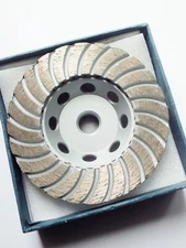 TechDiamondTools Turbo Diamond Grinder Wheel 4 inch, 5/8" - 11  Threads
