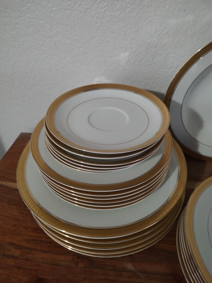 Juego de China fina Mikasa Palatial Gold L3234 para 6 (5 tazas de té) 40 piezas - EBG-18 Foto 4 de 4