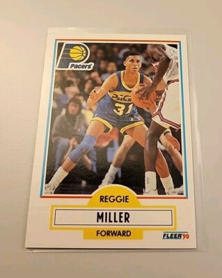 REGGIE MILLER NBA CARD FLEER 1990-91  # 78 INDIANA PACERS