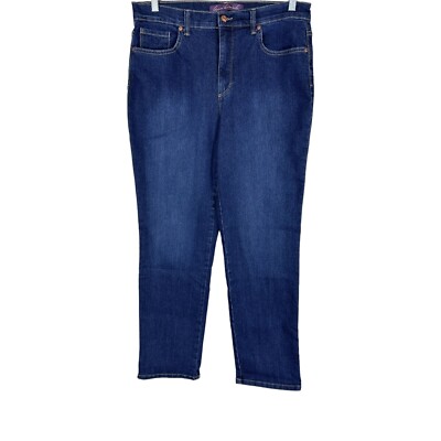 Gloria Vanderbilt Amanda Women's Pull-on Classic Jeans- Madison Blue Size 12