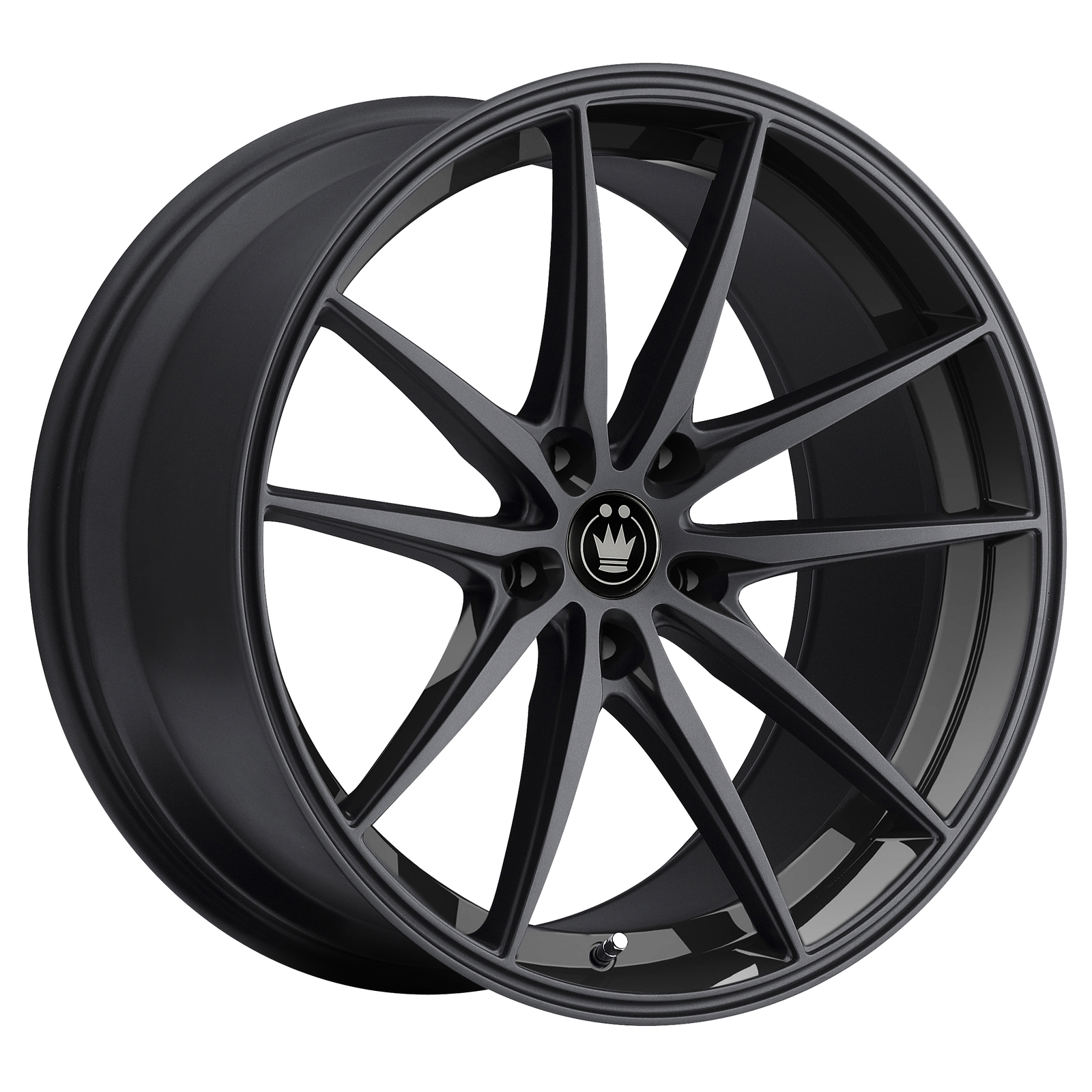 1 New Konig Oversteer 18x8 5-114.30 45 Gloss Black Wheel