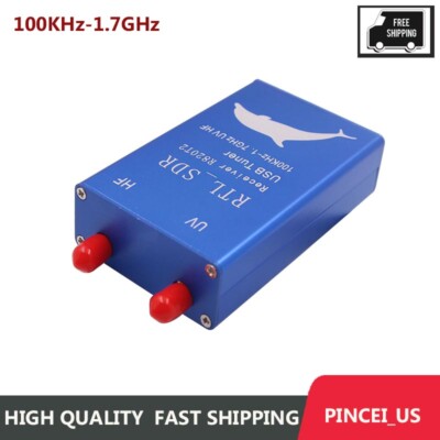 RTL2832U+R820T2 100KHz-1.7GHz UHF VHF HF SDR USB Tuner Receiver w
