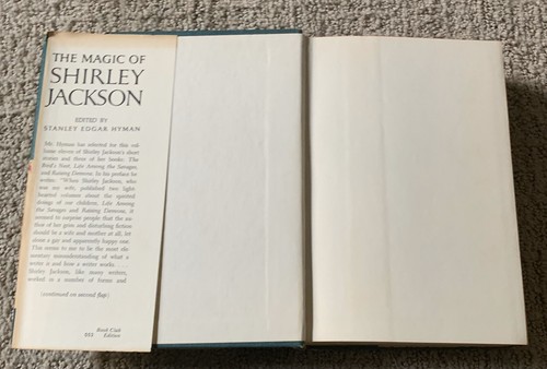 THE MAGIC OF SHIRLEY JACKSON by Stanley Edgar Hyman The Lottery Rare!! - 第 4/6 張圖片