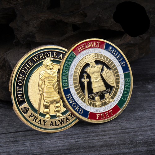 50PCS Put On the Whole Armor Of God Commemorative Challenge Coin Collection - Picture 3 of 8