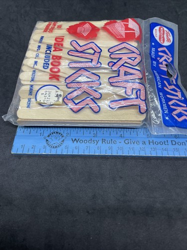 Vtg Original FORSTER Worlds Fair Brand Craft Sticks Idea Book Included NOS HTF - Picture 8 of 9