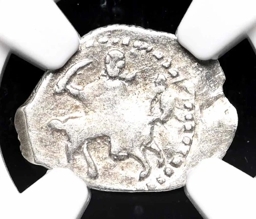 RUSSIA. Ivan IV "The Terrible", 1533-1584. Silver Sword Kopek, NGC AU53