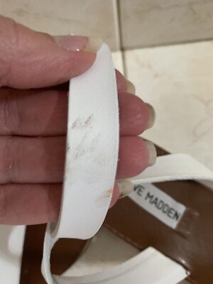 Steve Madden Lahnee Ankle Strap Sandal, Women's Size White