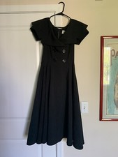 Bettie Paige Dress M Rockabilly 50’s Swing Cocktail Party Little Black Dress