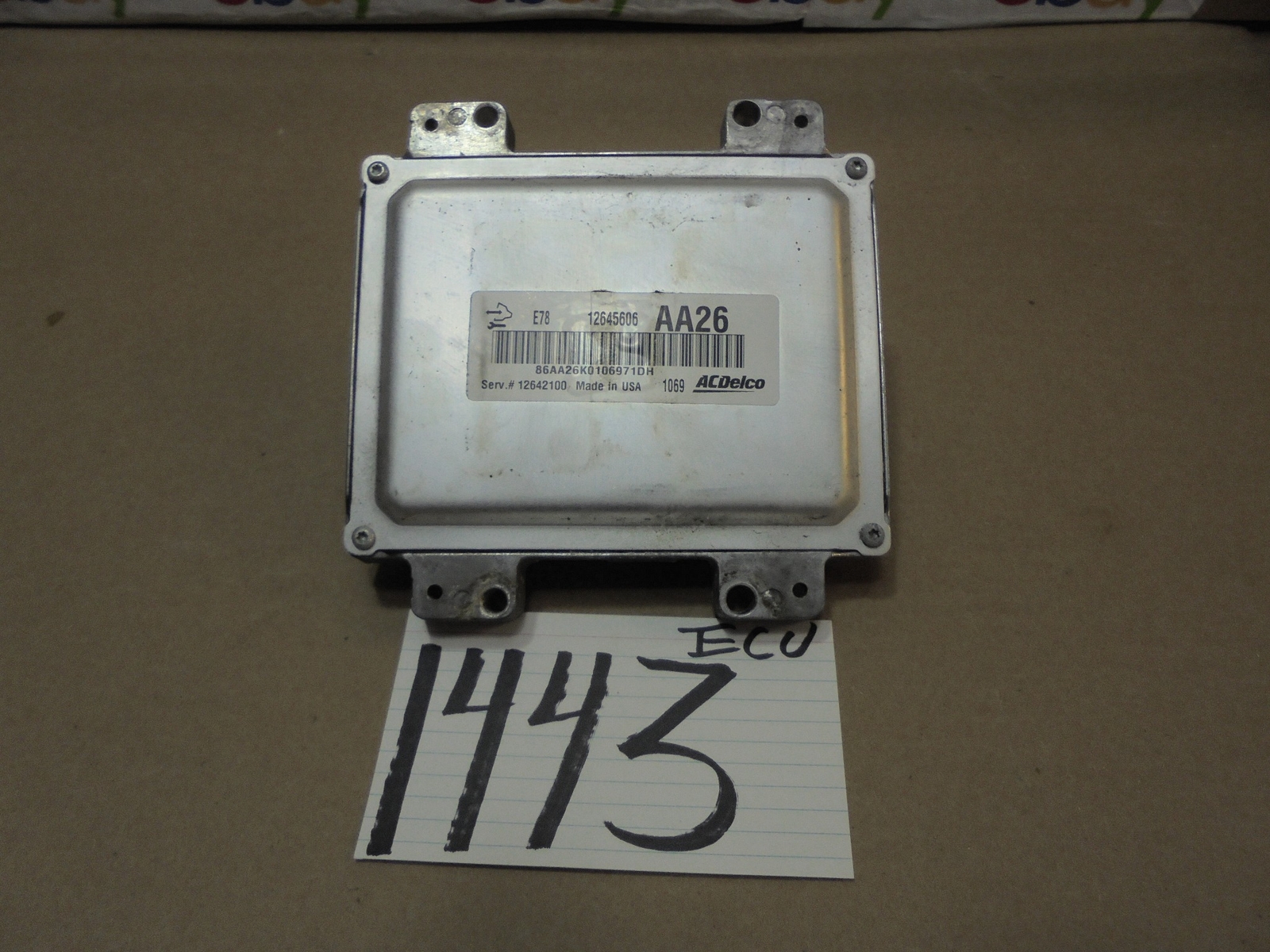 11 Chevrolet Cruze #1443 Engine Computer ECM ECU 12645606