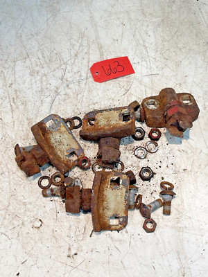 1962 International IH 606 Gas Tractor Rear Wheel Wedges Clamps