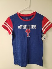 Philadelphia Phillies Genuine Merchandise Girl XL Shirt Blue White Trim