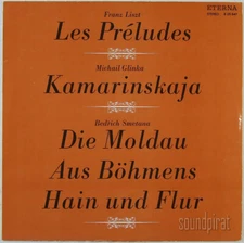 NEUMANN LISZT LES PRELUDES SMETANA MA VLAST MOLDAU ETERNA BLACK STEREO 825847 NM