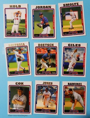 2005 Topps Atlanta Braves Team 28 Cards Chipper Andruw Jones Combine Shipping