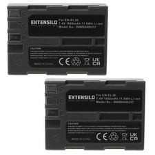2 Batteries pour Nikon D300 D200 D300s D700 D70 D50 D100 D100 SLR 1600mAh 7,4V