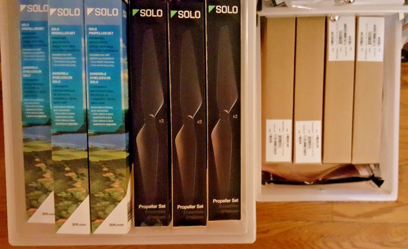 3DR Solo quadcopter drone Propeller Set New 1 box, 1 black &