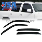 Outside Mount Window Visors Sun Shade Rain Guards for Chevy Silverado 2001-2006
