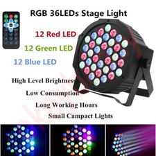 8pcs 108W PAR Can Stage Lighting RGBW 36LED DMX DJ Lights Disco Wash Party Show