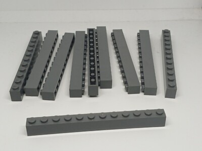 LEGO: 10x Stein 1 x 12 - Ref. 6112 dunkelblaugrau - Set 3829 10341 80013