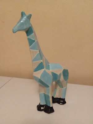 Ceramic Figurine Giraffe  Measures 14'' High By CS