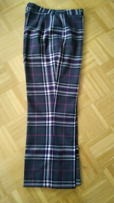 Pink karierte Hose von VANILIA, Gr. 38, getragen