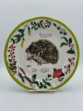 NEW Anthropologie Nathalie Lete Hedgehog Heritage Dinner Plate 10" SHIPS FREE!