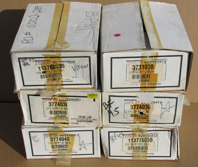 Lot of 6 Type 57 Butterfly Valves